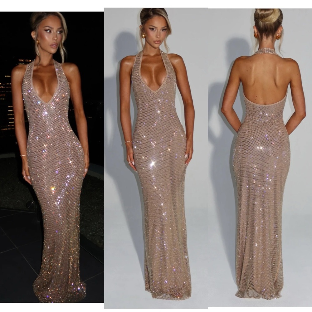 STARLA MAXI DRESS - GOLD